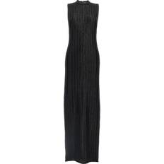 Bekleidung Tom Ford Ford-Laminated Knit Dress Abiti Nero-Donna Black