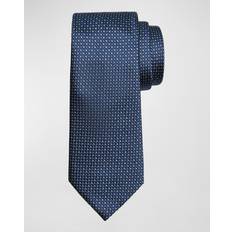 Corbatas Emporio Armani OFFICIAL STORE Pure Silk Tie With Jacquard Micro-motif