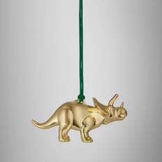 Métal Décorations de Sapin de Noël Waterford Triceratops Golden - Blue Christmas Tree Ornament