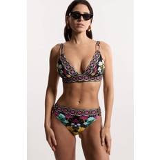 Florals Bikinis Karen Millen Mirror Print Plunge Bikini Top