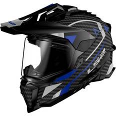 Adventure hjälm LS2 MX701 Explorer Carbon Adventure Hjälm - Blå