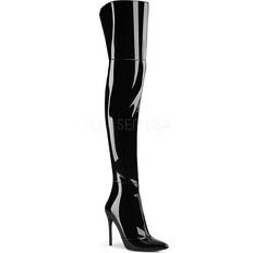 41 ½ Stivali alti Pleaser AmazingBasics, COURTLY-3012 Heel Stretch Thigh High Boot