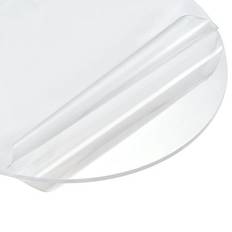 Sheet Materials Unique Bargains Acrylic Sheet Circle Round Disc,Frosted, x inch Clear (5*250mm)