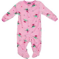 1-3M Pyjamases Star Wars 866312-6-9months The Mandalorian Chibi Grogu Infant Footie Pajamas, Pink 6-9 Months