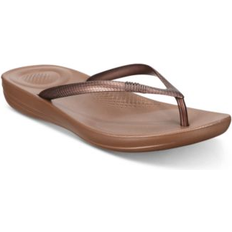 Natural - Women Shoes Fitflop FitFlop Women's IQUSHION FLIP Flop-Solid, Bronze