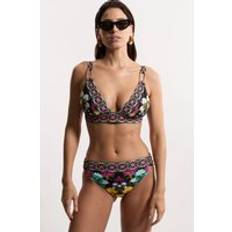 Multicoloured Bikinis Karen Millen Mirror Print Plunge Bikini Bottoms