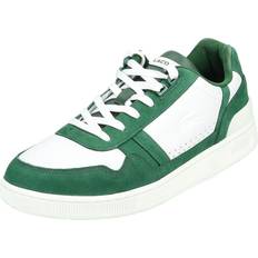 Lacoste Men Shoes Lacoste Mens T-Clip Trainers in White Green Leather (archived)