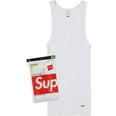 Supreme Tank Tops Supreme Hanes Tagless Tank Tops - White