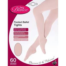 White Pantyhoses Children's Clothing Silky Children's full foot ballet tights footed dance tights ages 11-13- in pink