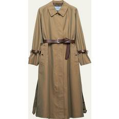 Prada Coats Prada Belted Trench Coat green