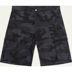 Ksubi Men Shorts Ksubi Men's Fugitive Camo Cargo Shorts BLACK