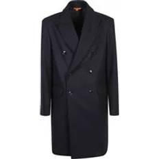 Men - Wool Coats Barena Venezia Navy Double Breasted Coat - Blue