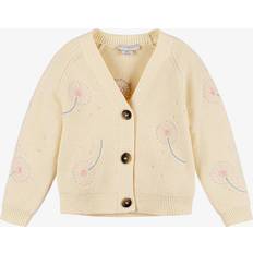 Hvid Trøjer Stella McCartney Kids Girls Ivory Cotton Dandelion Cardigan