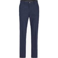 Herr - Linne Byxor Jack & Jones Riviera Trousers Blue