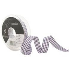Blue Gift Wrap Ribbons Berisfords LIBERTY Purple 15mm x 20m Gingham check ribbon Blue