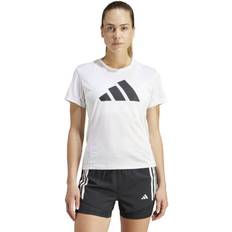 Genbrugsmaterialer Badedragter adidas Run It T-shirt - Hvid