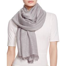 Silver - Women Scarfs Fraas Aqua Solid Metallic Scarf Exclusive Gray (OS)