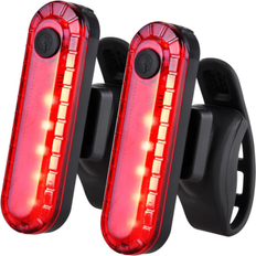 Lighting Set Bicycle Lights CHRONUS BOUTIQUE 2PCS Bike Tail Light Rechargeable USB Rechargeable LED Bike Tail Light, Flashlight Back Bicycle Taillights with Light Mode(Black)