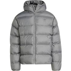 Adidas Grey Jackets adidas Tonal Hooded Puffer Jacket Grey Four
