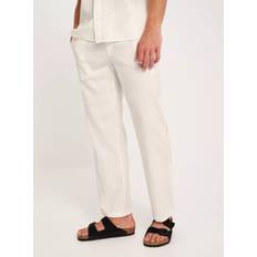 Woodbird WBEik Linen Pant Hørbukser Offwhite