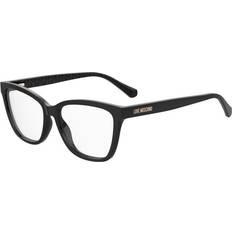 Moschino Love MOL645 807 Ramramar Acetat Svart Fyrkantig