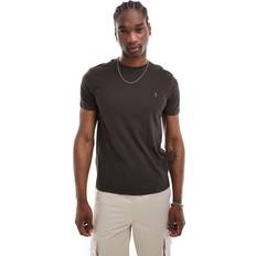 Brown T-shirts AllSaints Brace Brushed Cotton Crew Neck T-Shirt M, Duffy Brown