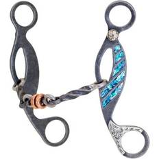 Turquoise Bits Partrade Turquoise Twisted Dog Bone Gag Bit