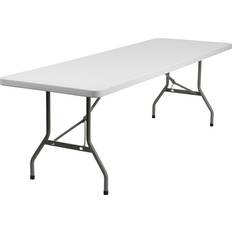 Flash Furniture 8-Foot Granite White Plastic Folding Table Table