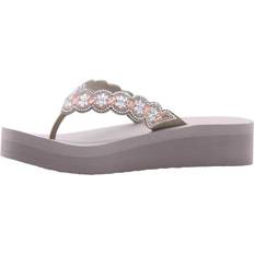 Skechers Femme Tongs Skechers Skechers Vanyasa Happy Spring Women's Thong Sandal Grey (11 M)