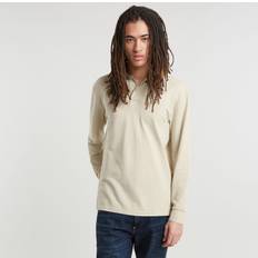 G-Star Hombre Polos G-Star Raw Dunda Long Sleeve Polo T Shirt - Cream