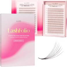 Cosmetics LLBA LashFolio Narrow Promade Fans Handmade Volume Eyelashes Multi Selections 5D~10D C CC D Curl Thickness