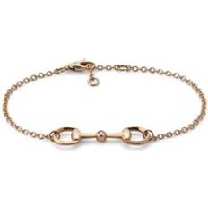 Gucci Rose Gold Bracelets Gucci Horsebit Women's 18ct Rose Gold Diamond Bracelet, 17cm