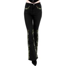 3XL Jeans Restyle Herbal Embroidery Bell-Bottom Jeans