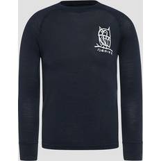 92/98 Svedundertøj Børnetøj Namuk Kid's Uil Merino Longsleeve Merino undertøj 92/98 blå