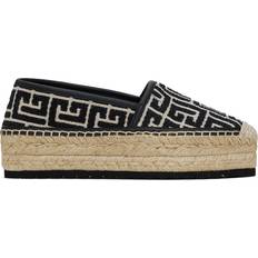 Espadrilles Balmain Women's Pointed Toe Platform Espadrilles Ivory/Black