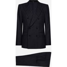 Men - Multicoloured Suits Dolce & Gabbana Double-breasted Sicilia-fit Suit Man Suits And Blazers Multi-colored