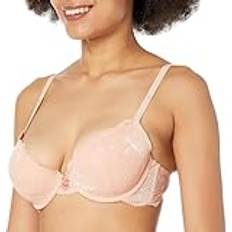 Emporio Armani Beige Underwear Emporio Armani Damen Women's With Removable Pads And 2loop Eternal Lace Push Up Bra, Beige