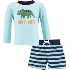 Polyester UV-set Barnkläder Walmart.com, Hudson Baby Boys Swim Rashguard Set Dino-Mite 9-12 Months