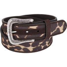 Ariat Women Belts Ariat BeltOutlet, Ariat Western Belt with Cheetah Print Pattern Canvas (Women)