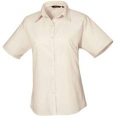 Natural Blouses Premier Poplin Short-Sleeved Blouse Natural