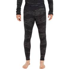 Gråa - Gång & Vandring Underställsbyxor Icebreaker Merino 260 Vertex Leggings Snow Guide Underkläder merinoull Färg svart