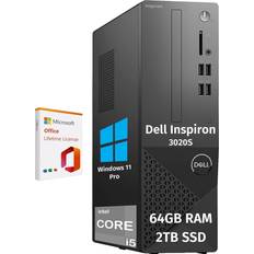 Dell Inspiron Desktop Computer Tower 10-Core i5 64GB RAM 2T SSD