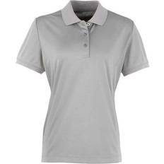 Argent - Femme Polos Premier Coolchecker Pique Polo Shirt Silver