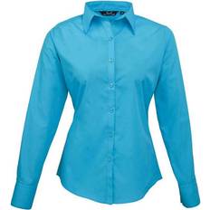 Turquoise - Women Shirts Premier Long-Sleeved Shirt Turquoise