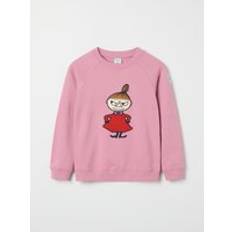 Pink Sweatshirts Polarn O. Pyret Moomin Appliqué Kids Sweatshirt Pink 9-10y x