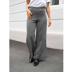 Ichi Kate Herringbone Trousers - Black/White