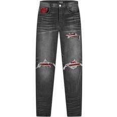 Amiri Men's MX1 Lurex Skinny Jeans RAIN GREY