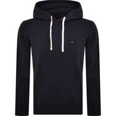 Blue Tops Tommy Hilfiger Essential Fleece Hoodie Navy