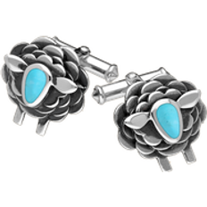 Gemelos de puño Sterling Silver Turquoise Sheep Cufflinks