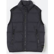 Nero Gilet Stone Island Waistcoat Junior Gilet Imbottito Con Applicazione - Black